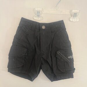 Quicksilver Black Elastic Waist Shorts -6-9M